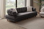 Atelier Del Sofa Gloria - Sofá de 3 Plazas Antracita